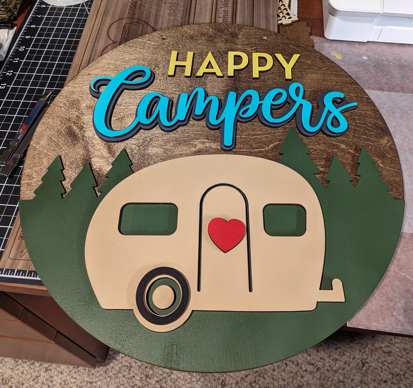 Happy Camper door sign