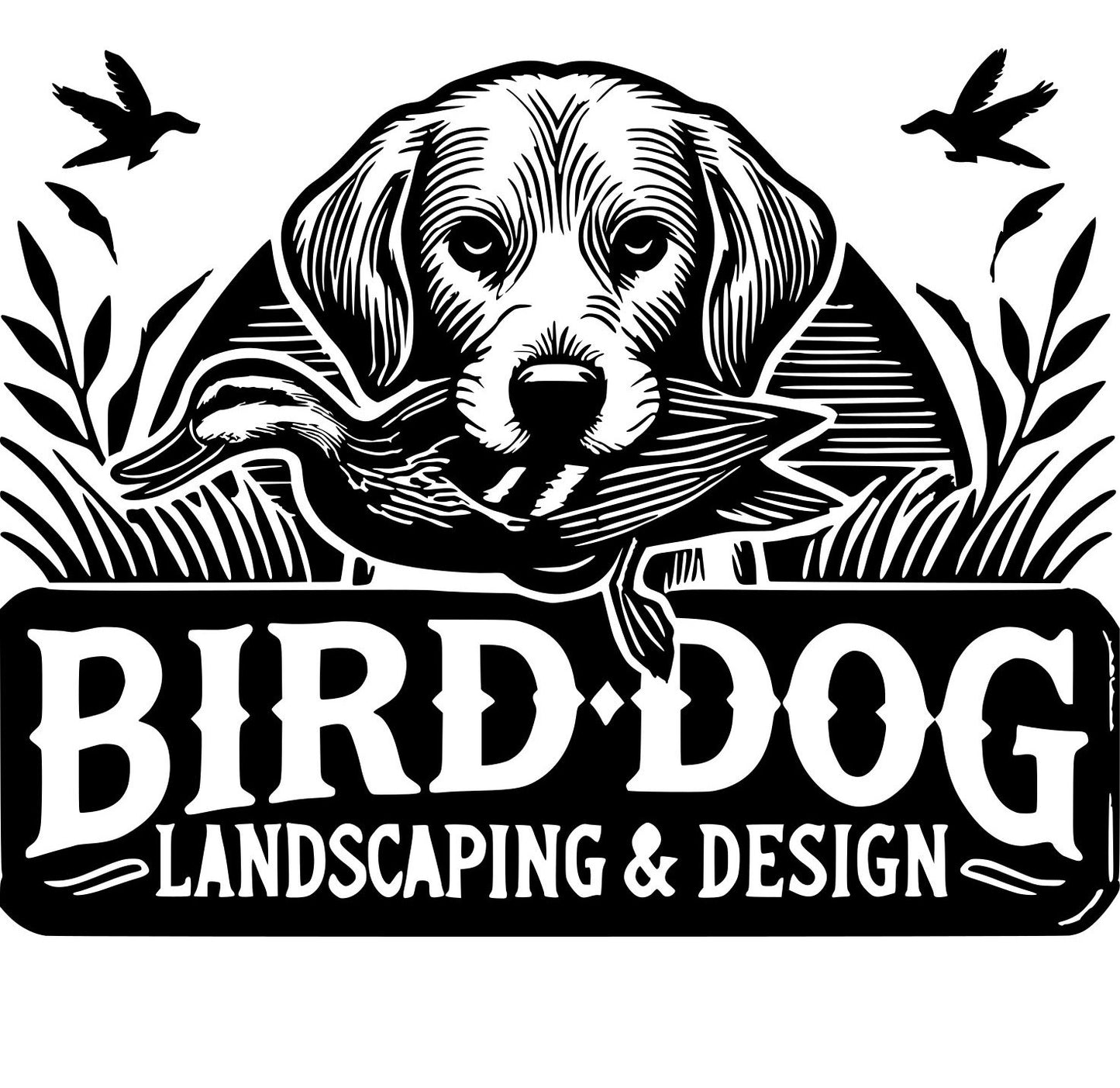 Custom Bird Dog Landscaping hats