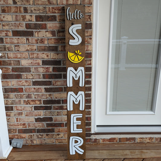 Hello Summer porch sign