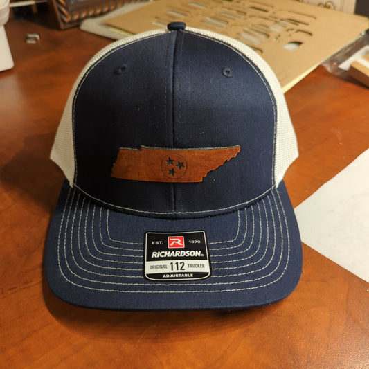 TN State Leather Patch Hat