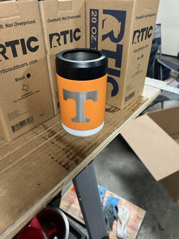 Orange "T" coozie