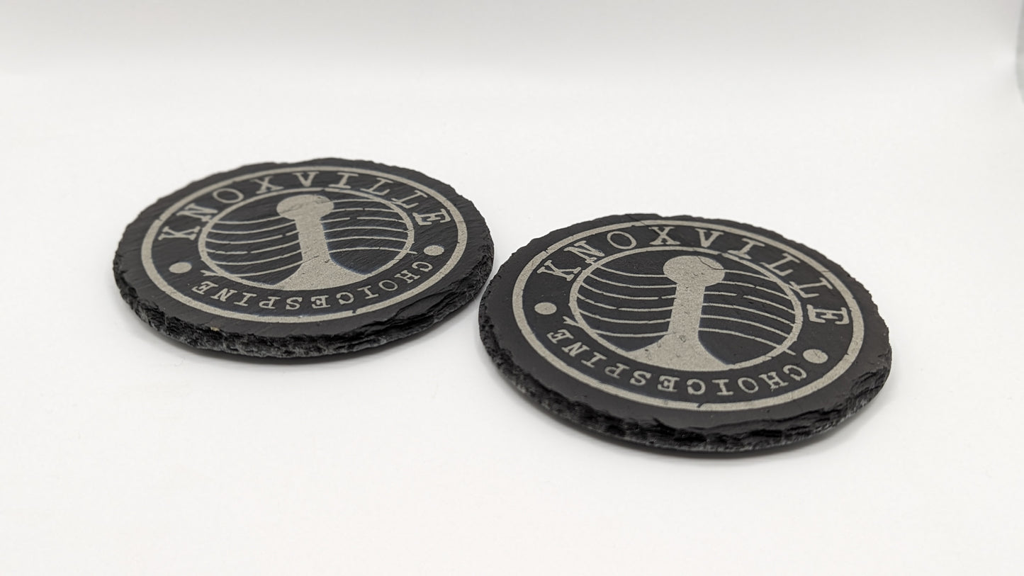 Custom Round Slate coasters