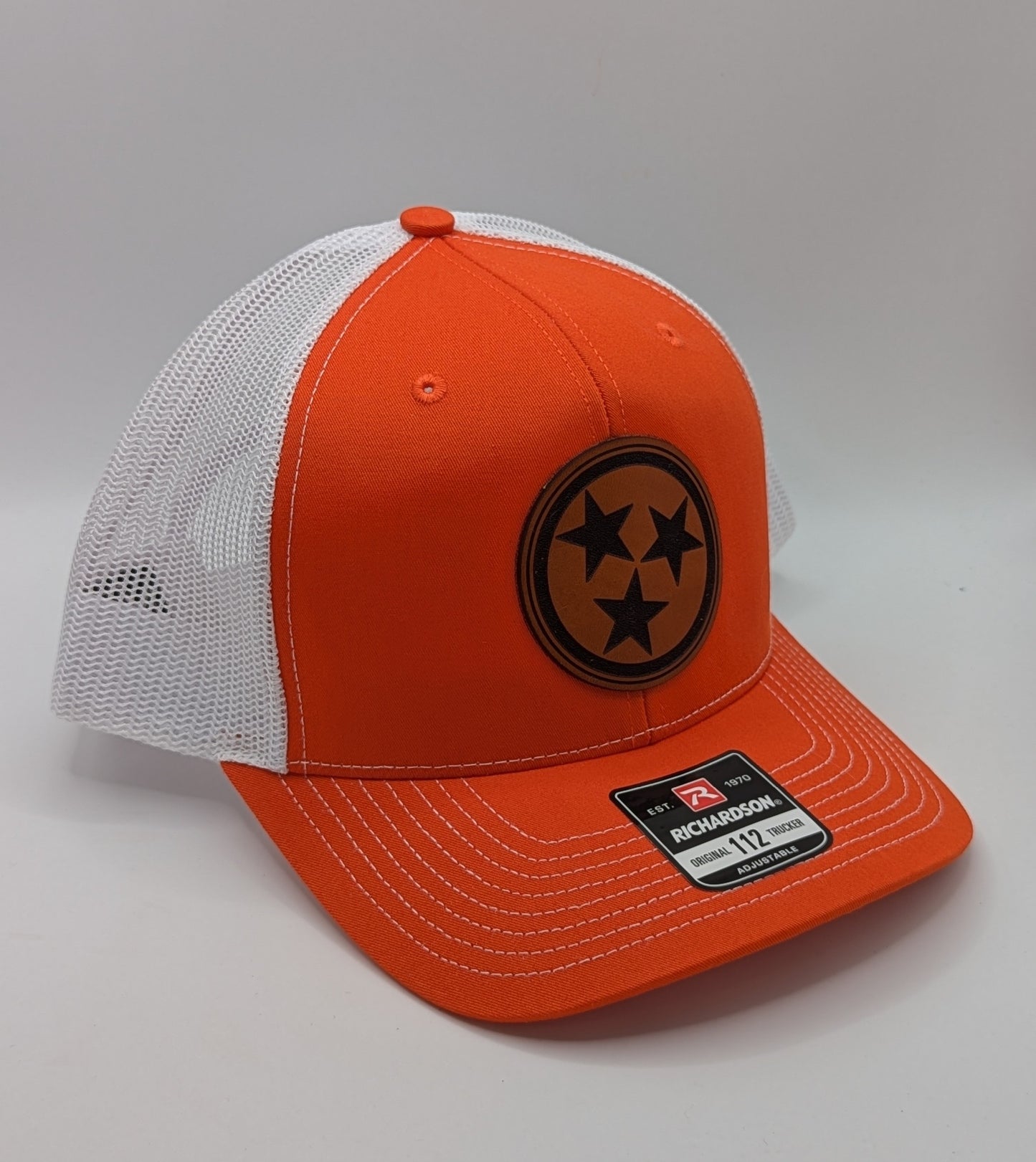 Tri Star Leather Patch Hat