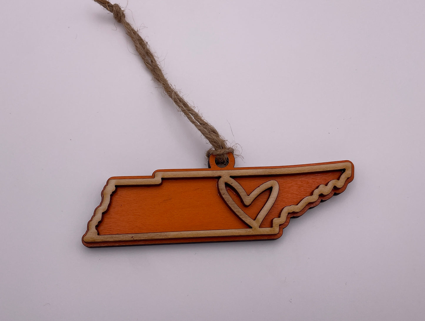 TN State Christmas Ornament - Orange