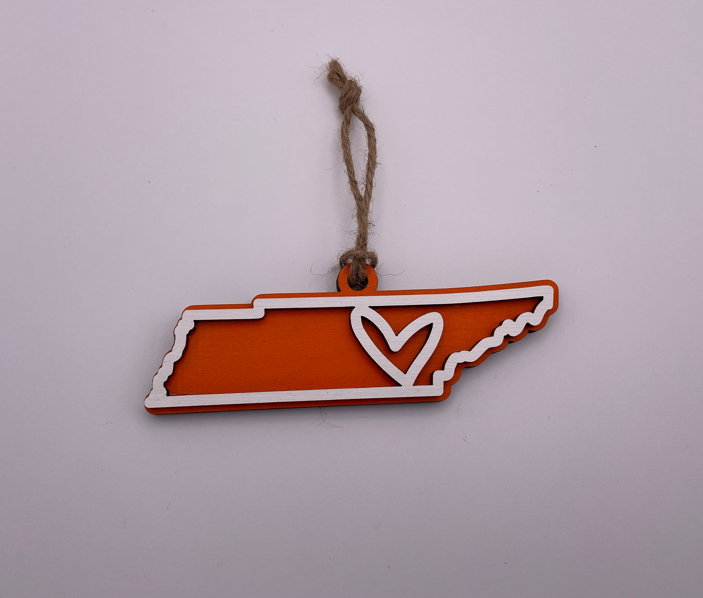 TN State Christmas Ornament - Orange