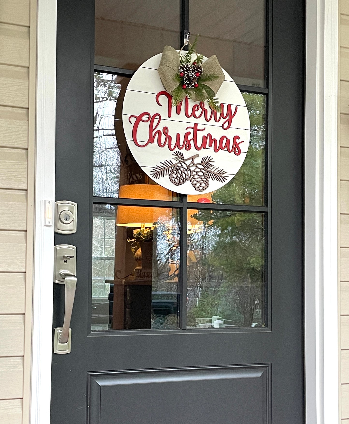 Merry Christmas Door Sign | Christmas Front Door Decor | Merry Christmas | Christmas Wreath | Christmas Decor | Christmas Sign | Christmas Door Wreath | Christmas