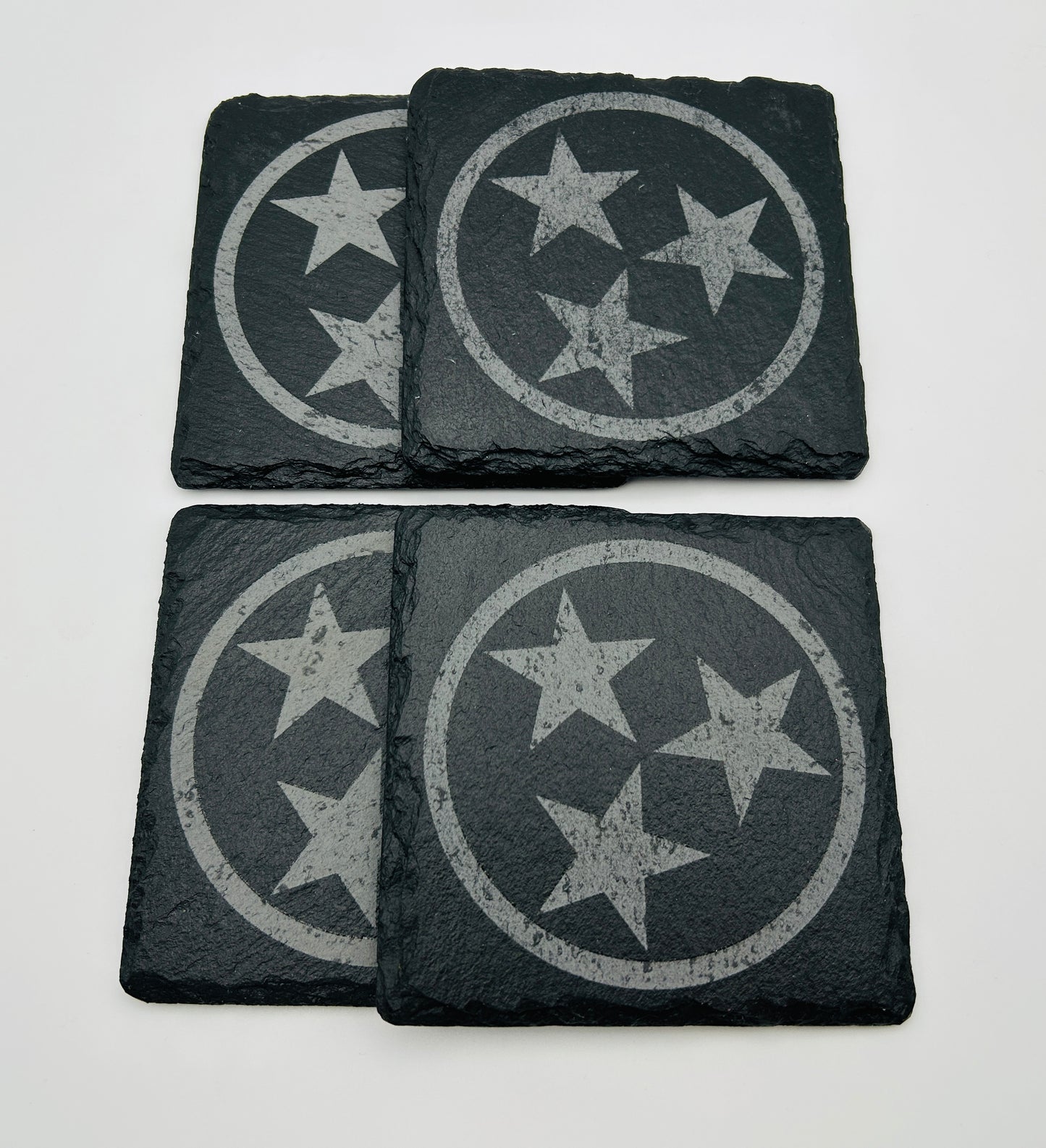 Tennessee Tristar Slate Coaster Set