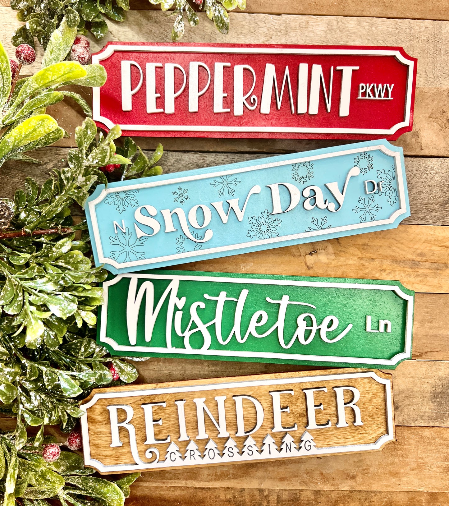 Christmas Tiered Tray Signs | Christmas Mini Signs