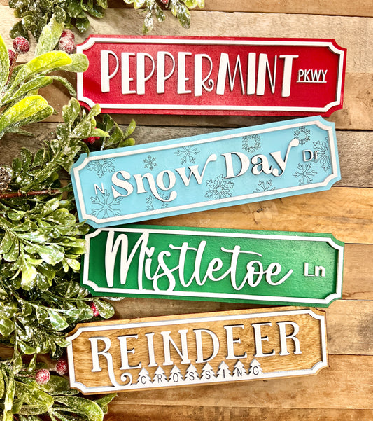 Christmas Tiered Tray Signs | Christmas Mini Signs