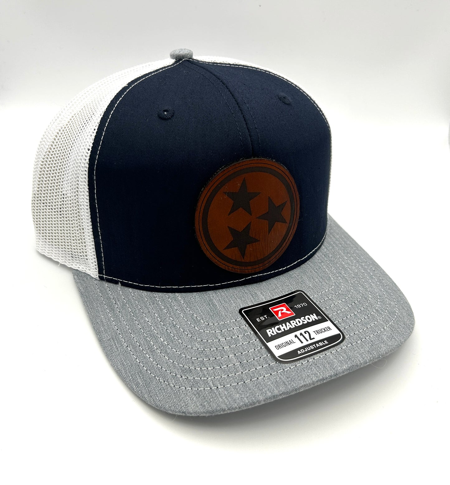 Tri Star Leather Patch Hat